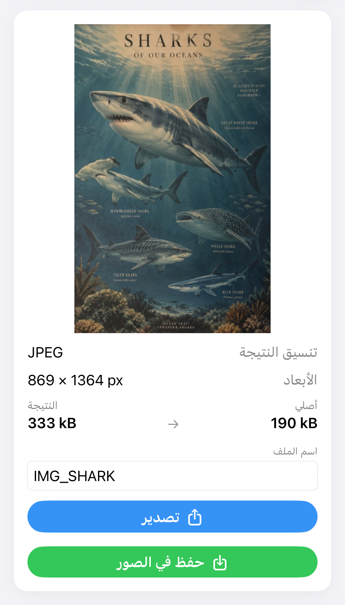 نتيجة ImageSetta تسوية: ملصق القرش نفسه بعد تصحيح المنظور.